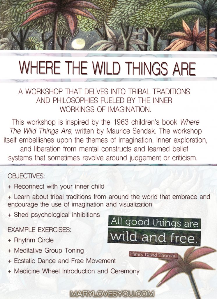Workshop- Where the Wild Things Are